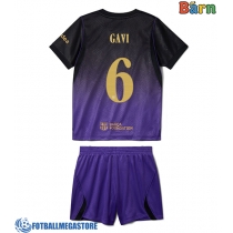 Fotballdrakt Barn Barcelona Paez Gavi #6 Bortedraktsett 2026-27 Kortermet (+ Korte bukser)